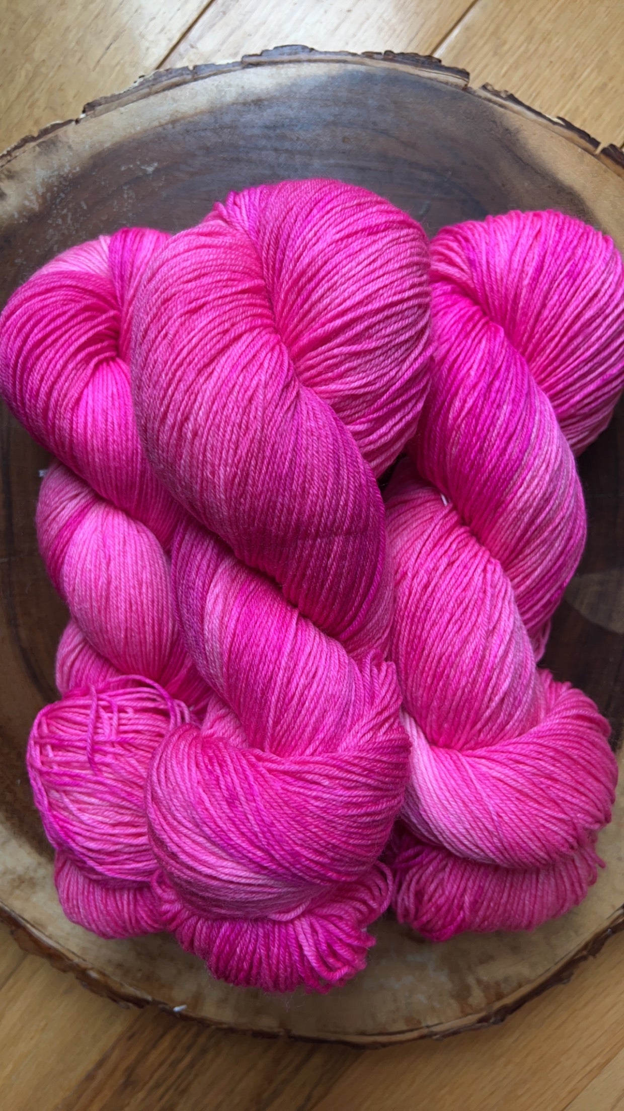 Pretty In - Custom-Dyed Yarn in Hot Fuchsia – Honey & Clover