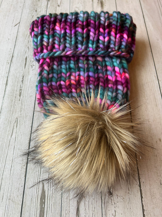 100% Merino Wool Knit Hat | Classic Folded-Brim Beanie