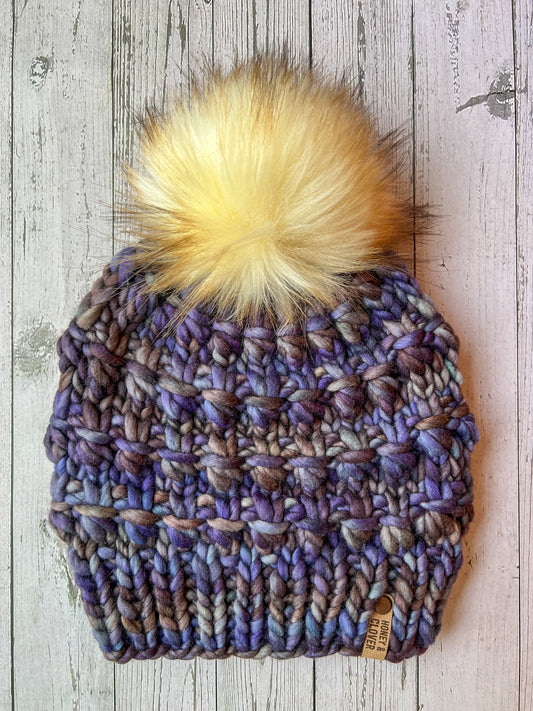 100% Merino Wool Knit Hat | Abalone Beanie