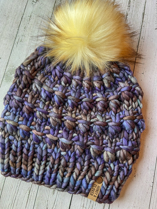 100% Merino Wool Knit Hat | Abalone Beanie