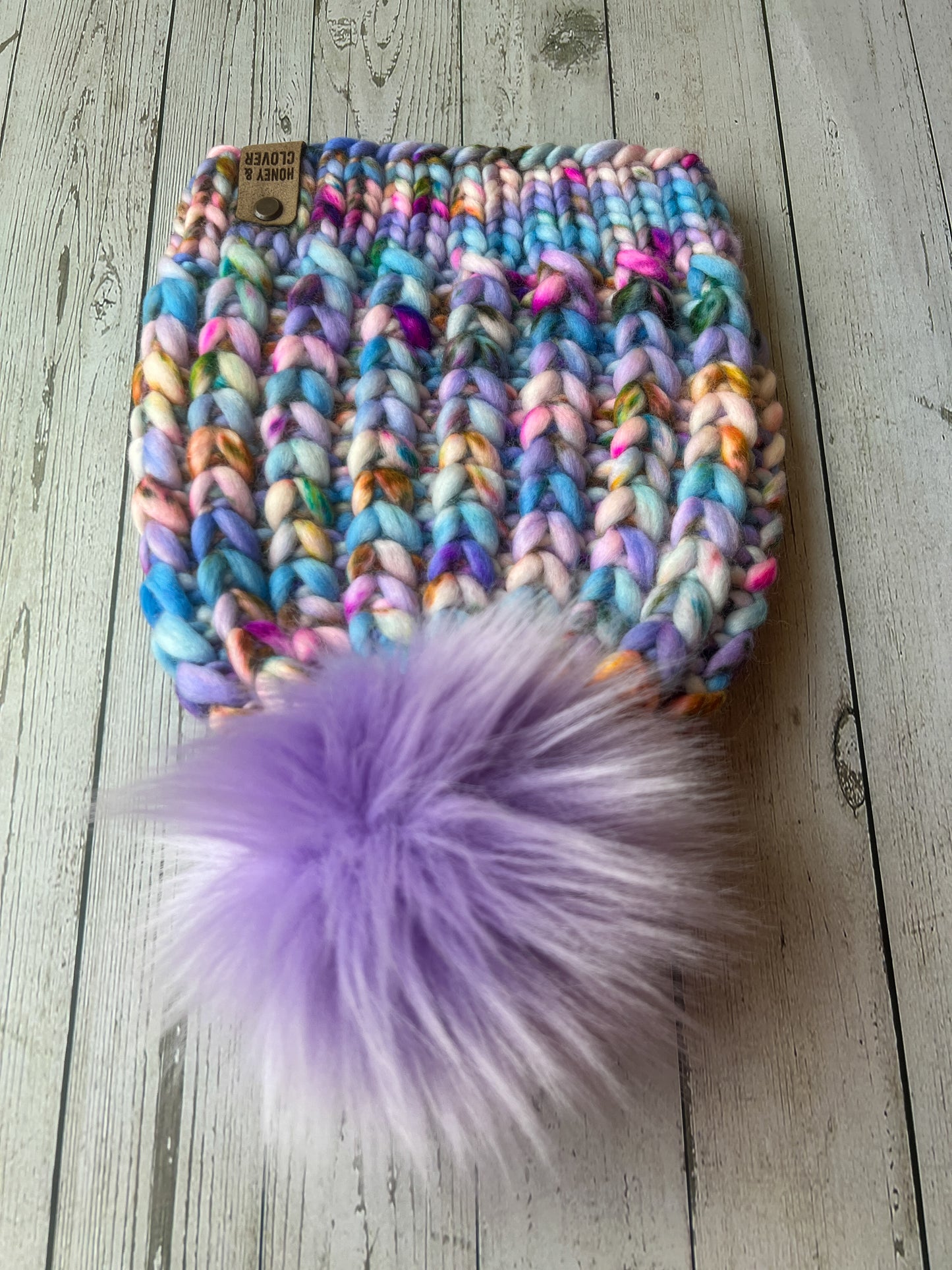 100% Merino Wool Knit Hat | Braided Hearts Beanie