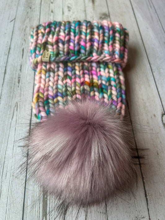 100% Merino Wool Knit Hat | Classic Folded-Brim Beanie