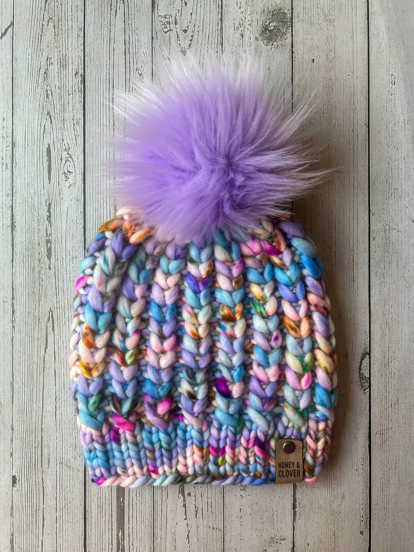 100% Merino Wool Knit Hat | Braided Hearts Beanie