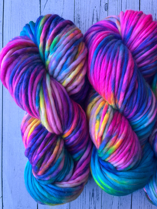 READY TO SHIP | Super Bulky - Rainbow Brite