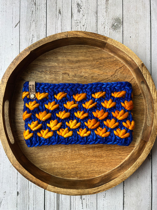 Knit Headband/Ear warmer | Lotus Flower Headband