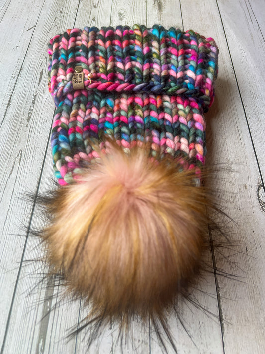 100% Merino Wool Knit Hat | Classic Folded-Brim Beanie