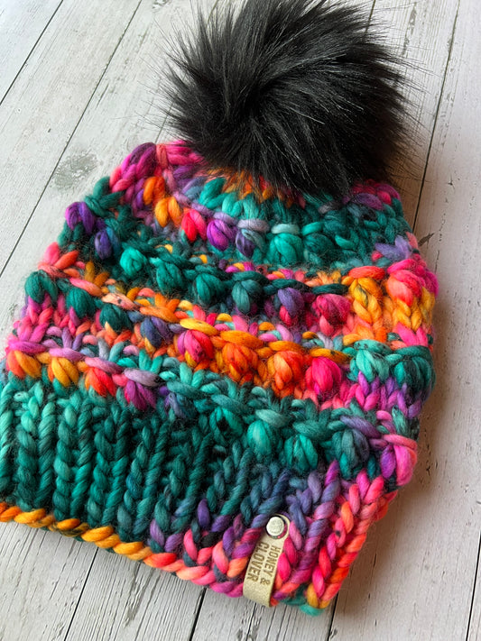 100% Merino Wool Knit Hat | Abalone Beanie