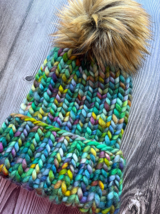 100% Merino Wool Knit Hat | Classic Folded-Brim Beanie