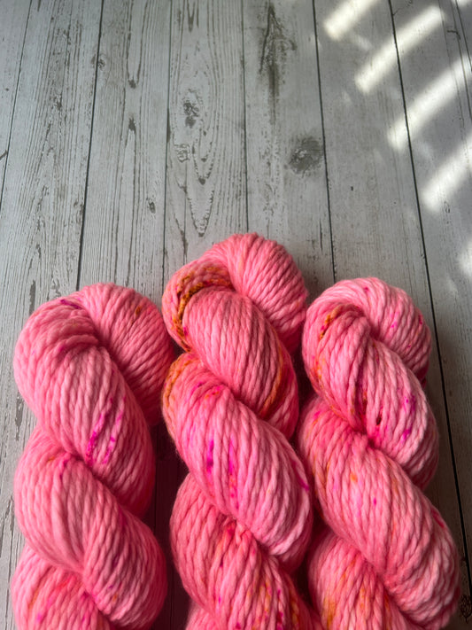READY TO SHIP | Light Super Bulky - Pink Sherbert