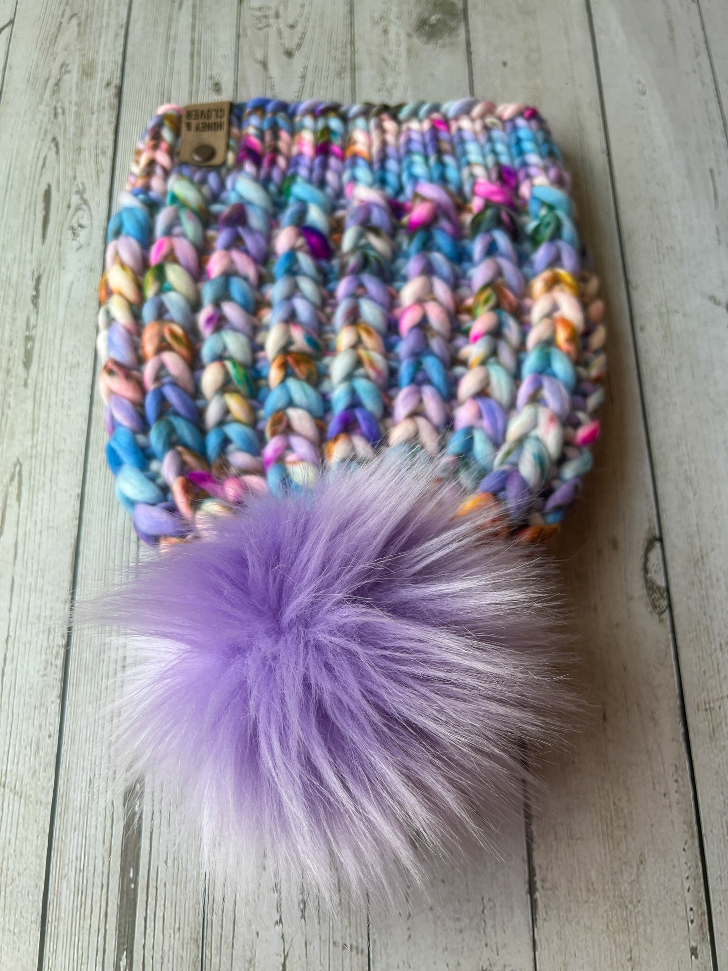 100% Merino Wool Knit Hat | Braided Hearts Beanie