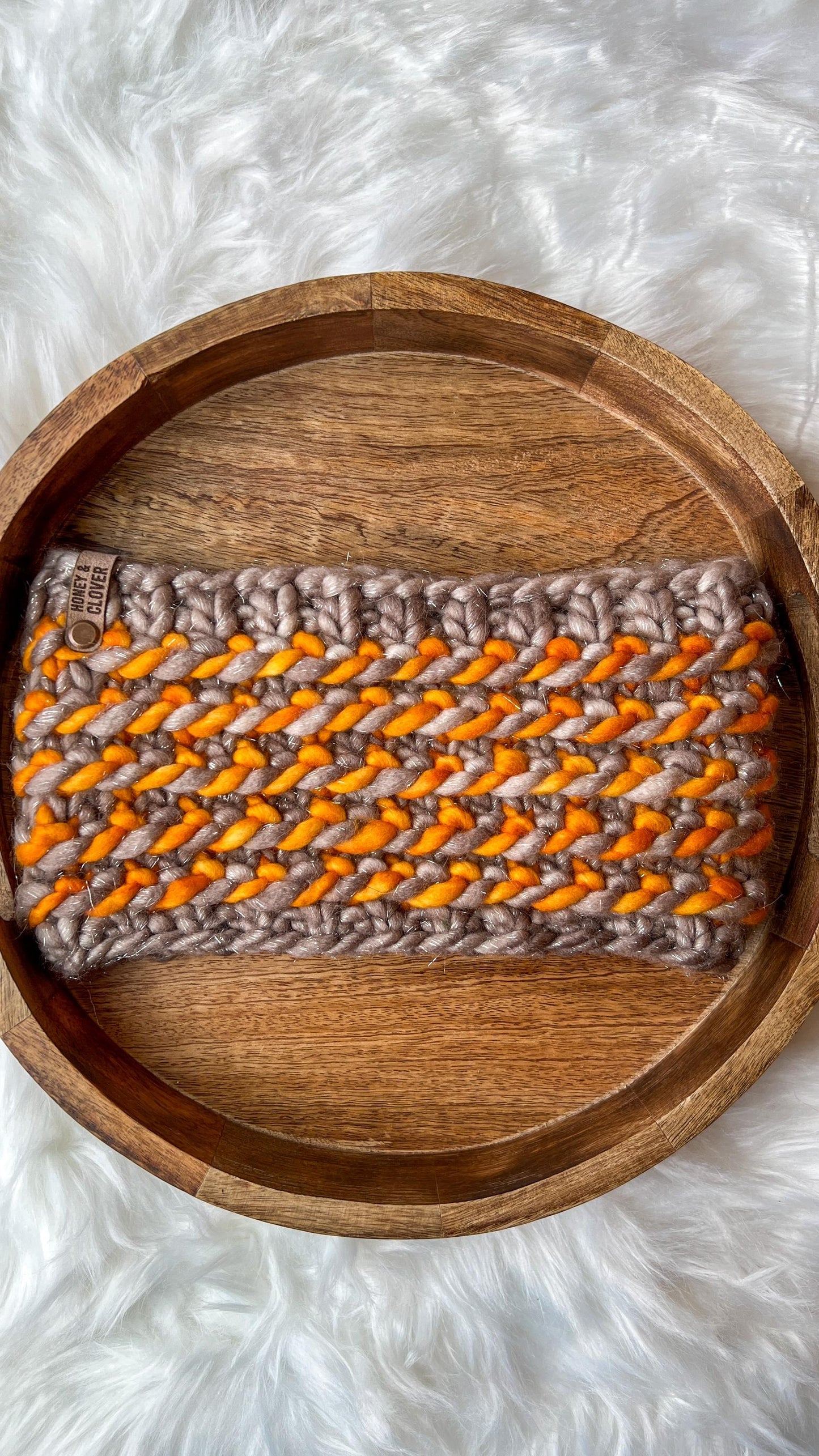 Handmade Merino Wool Knit Twisted Candy Headband/Ear warmer - Soft and Warm Knit Accessory