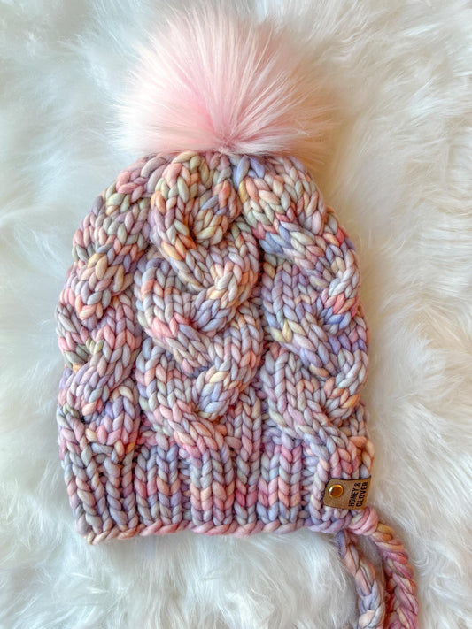 Handknit 100% Merino Wool Hat | Monster Cables Bonnet