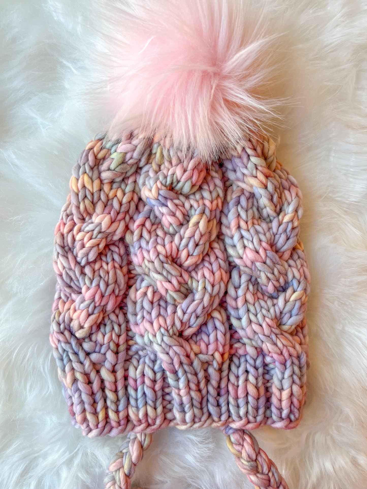 Handknit 100% Merino Wool Hat | Monster Cables Bonnet
