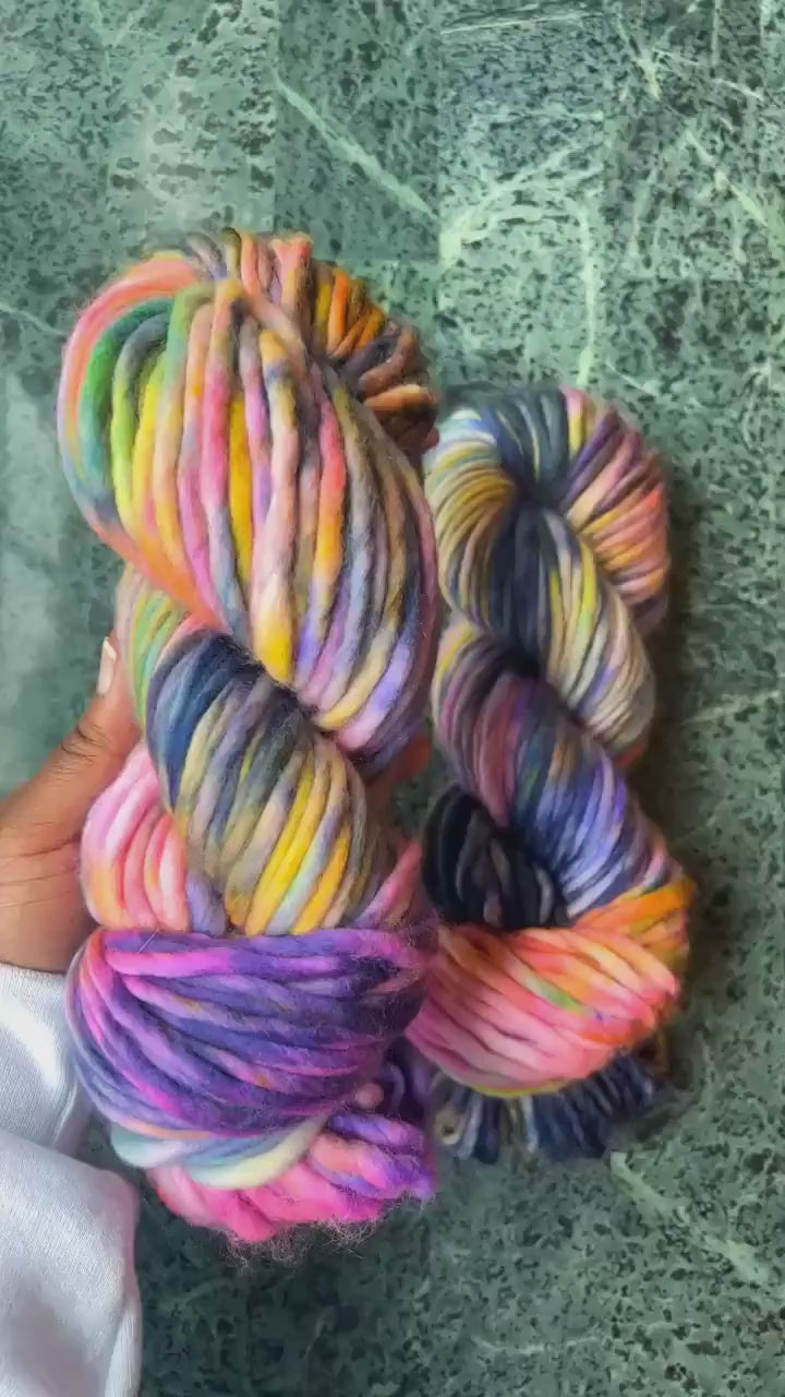 Hand dyed yarn | super bulky yarn | hand dyed merino wool yarn | indie dyed wool | Unnamed4