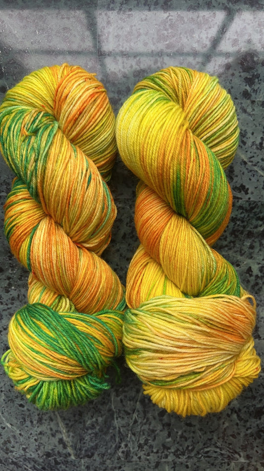 Hand-Dyed Merino Wool Yarn - Soft and Durable Yarn for Knitting and Crocheting | Indie Dyed Merino Wool | Fingering | Funky Monkey