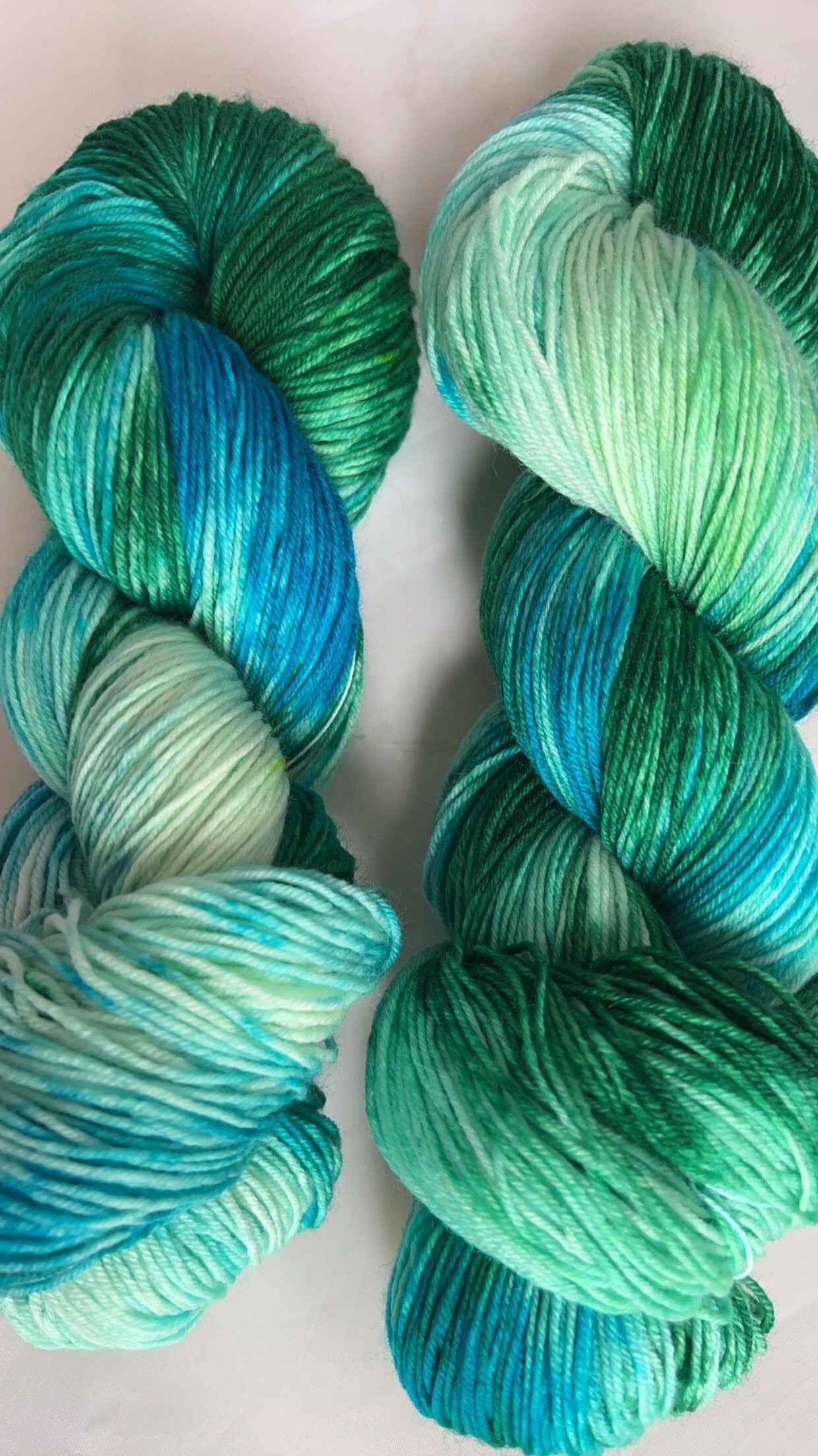 Hand-Dyed Merino Wool Yarn - Soft and Durable Yarn for Knitting and Crocheting | Indie Dyed Merino Wool | Fingering | Rainbow on the Sea