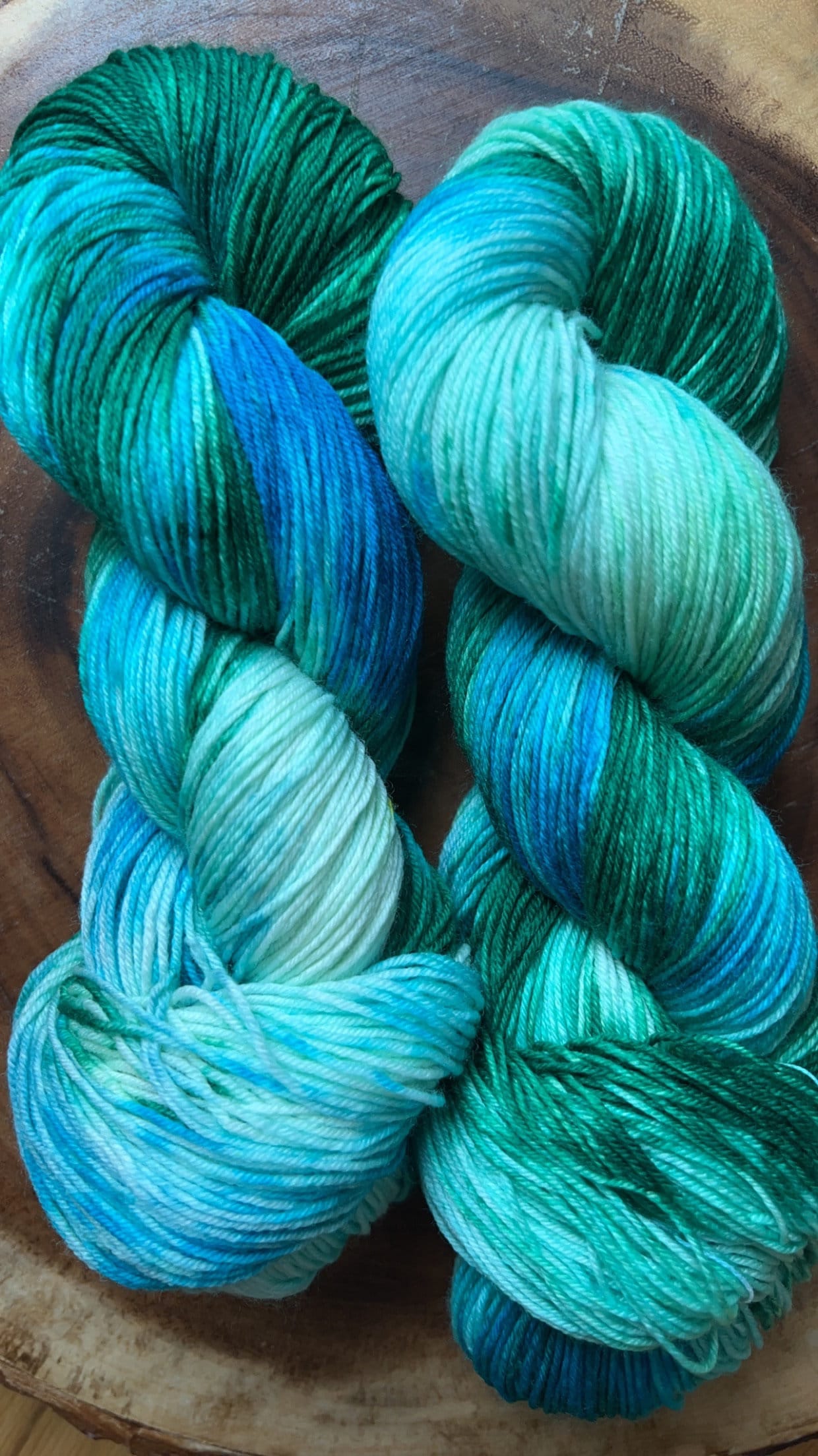 Hand-Dyed Merino Wool Yarn - Soft and Durable Yarn for Knitting and Crocheting | Indie Dyed Merino Wool | Fingering | Rainbow on the Sea