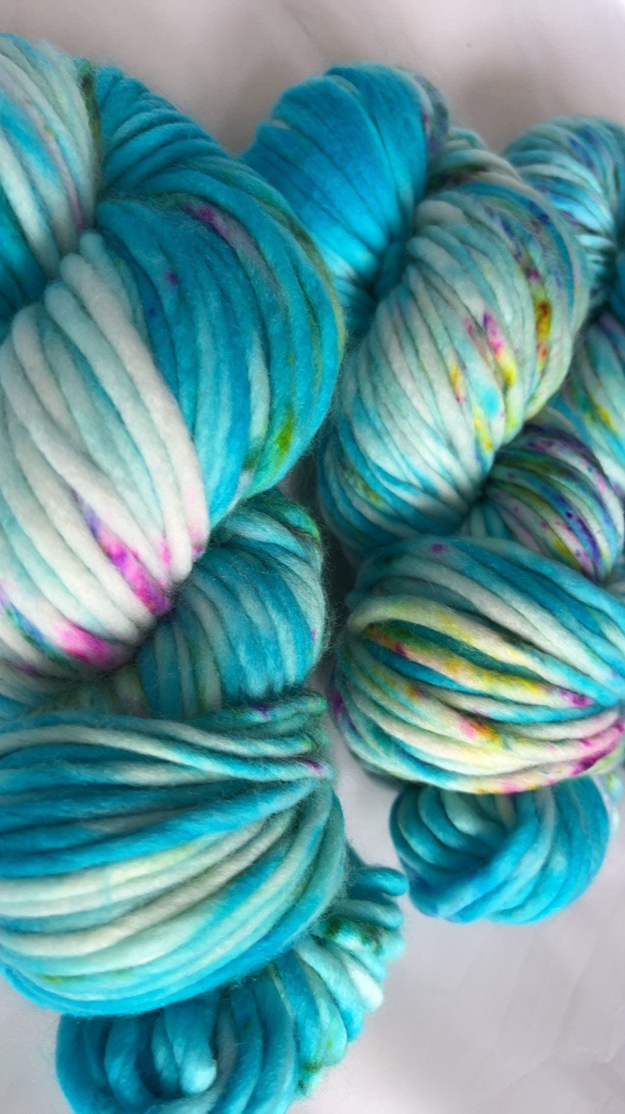 Hand dyed yarn | super bulky yarn | hand dyed merino wool yarn | indie dyed wool | Blue Bayou