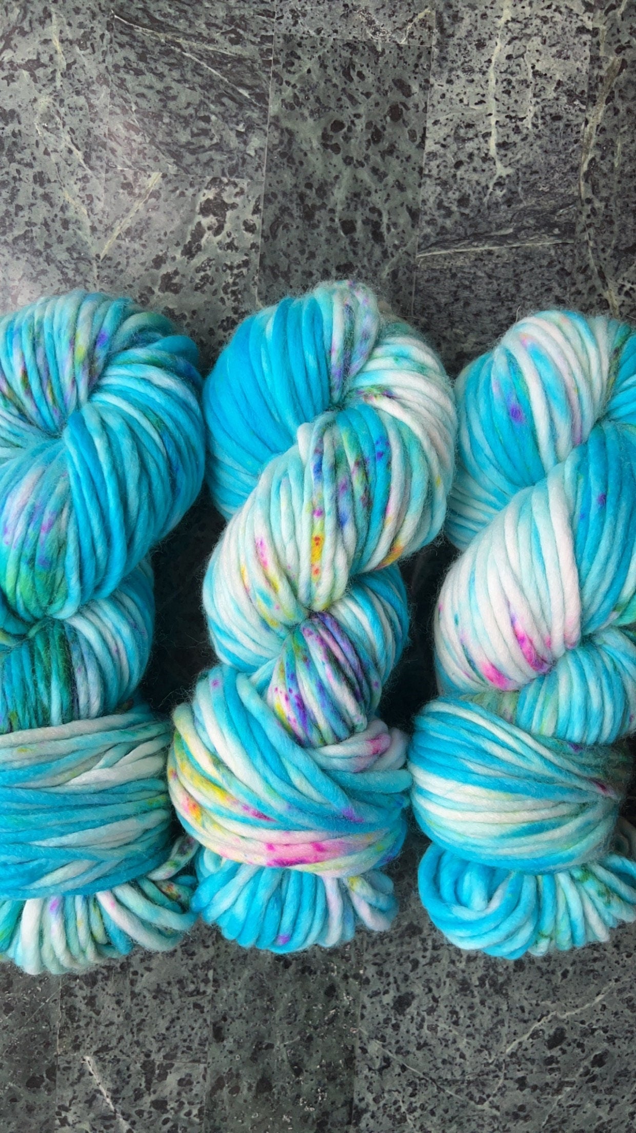 Hand dyed yarn | super bulky yarn | hand dyed merino wool yarn | indie dyed wool | Blue Bayou
