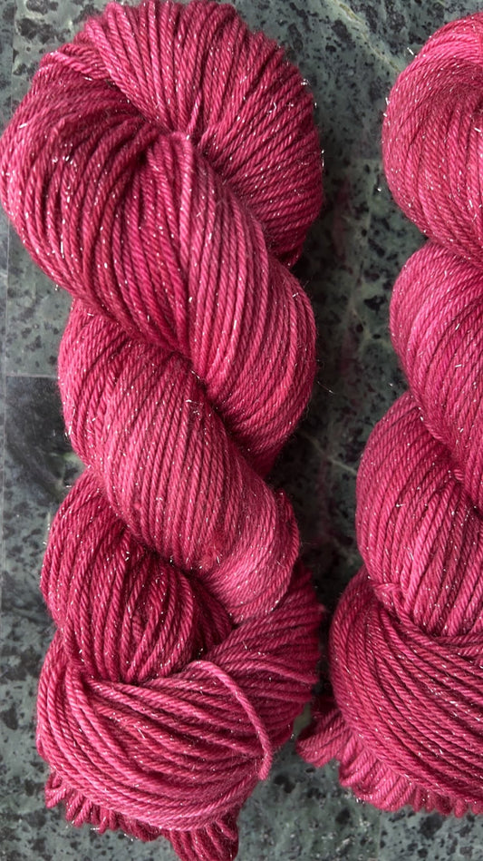 Hand dyed yarn | DK/sport yarn | hand dyed merino wool yarn | indie dyed wool | Cranberry Bliss