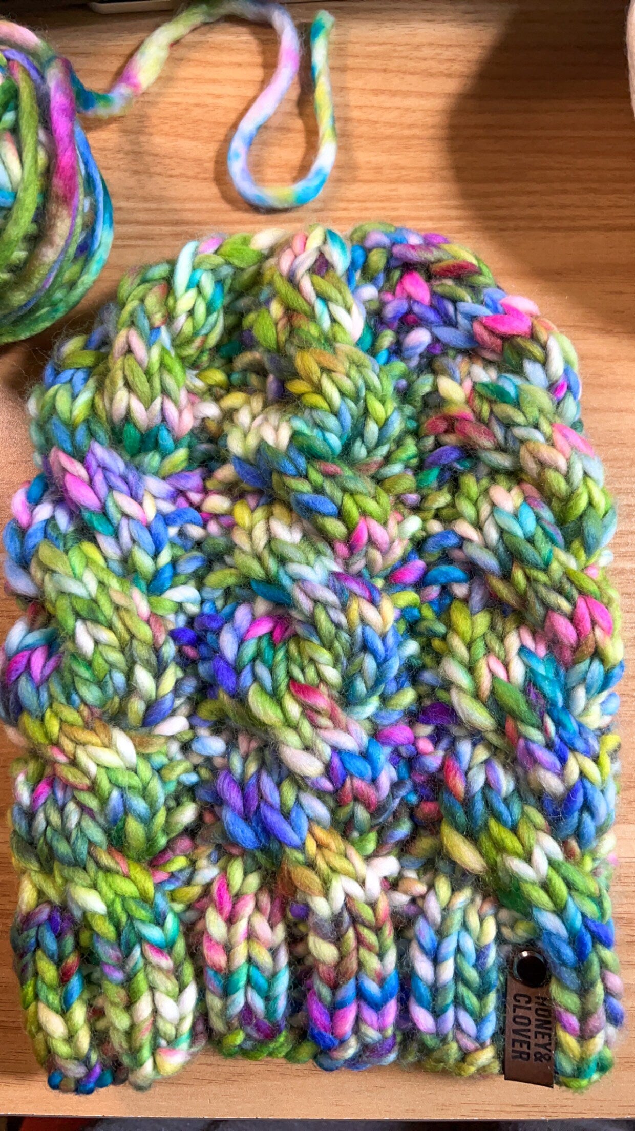 Hand-Dyed Merino Wool Yarn - Soft and Durable Yarn for Knitting and Crocheting | Indie Dyed Merino Wool | Super Bulky | Wild Thing