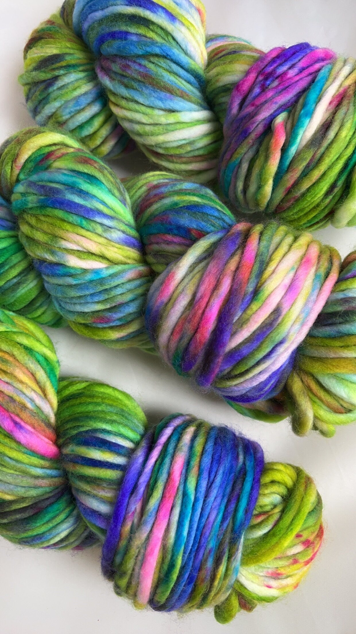 Hand-Dyed Merino Wool Yarn - Soft and Durable Yarn for Knitting and Crocheting | Indie Dyed Merino Wool | Super Bulky | Wild Thing