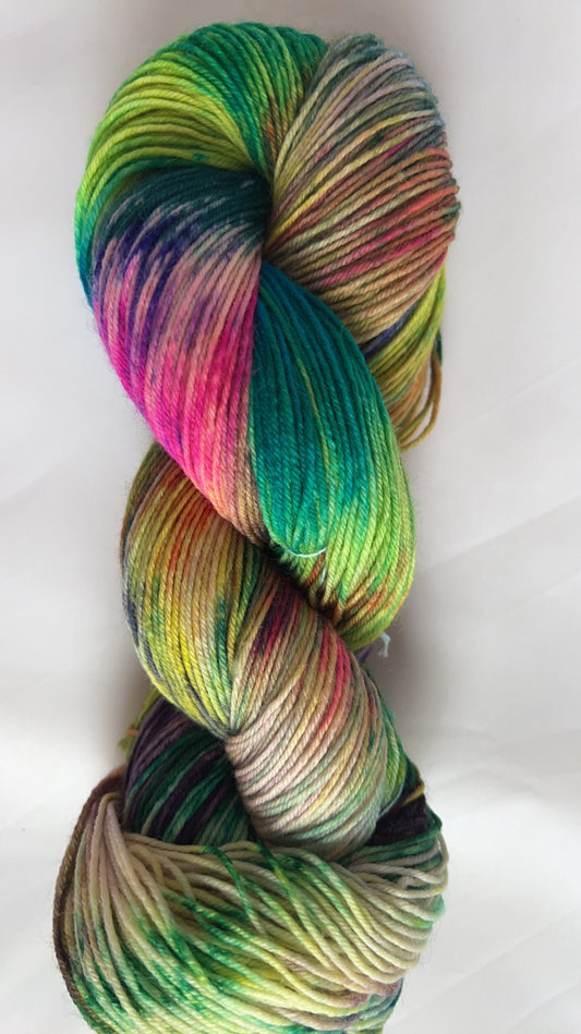 Hand-Dyed Merino Wool Yarn - Soft and Durable Yarn for Knitting and Crocheting | Indie Dyed Merino Wool | Fingering | Fever Dream