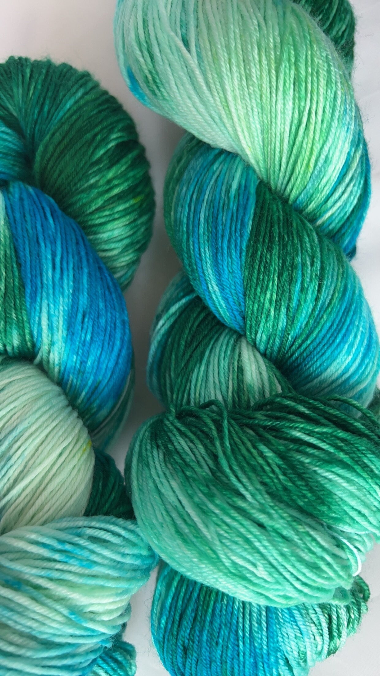Hand-Dyed Merino Wool Yarn - Soft and Durable Yarn for Knitting and Crocheting | Indie Dyed Merino Wool | Fingering | Rainbow on the Sea