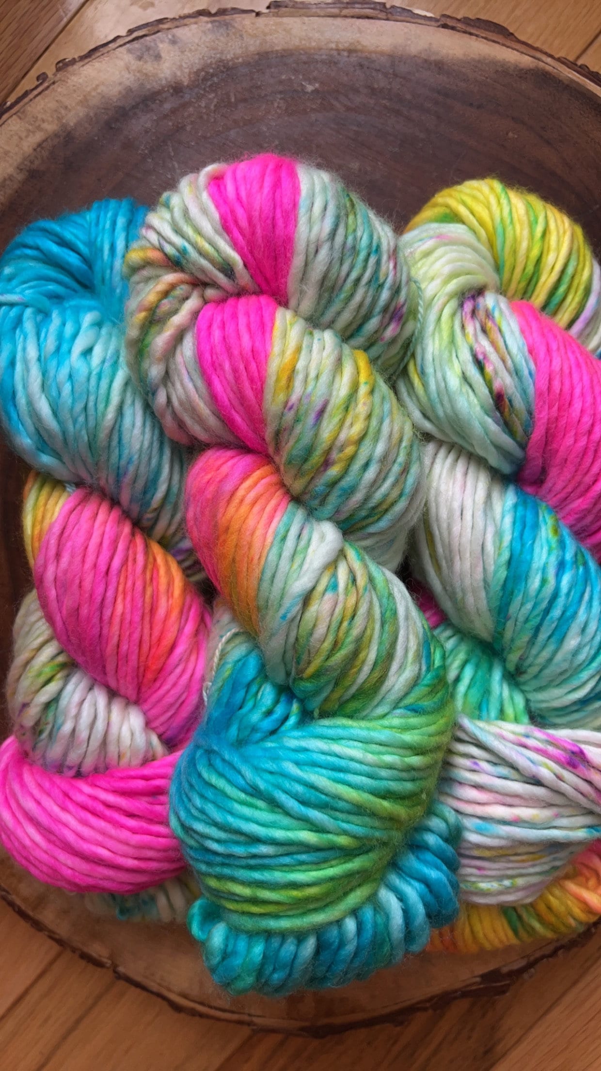 Hand-Dyed Merino Wool Yarn - Soft and Durable Yarn for Knitting and Crocheting | Indie Dyed Merino Wool | Bulky | Discotheque