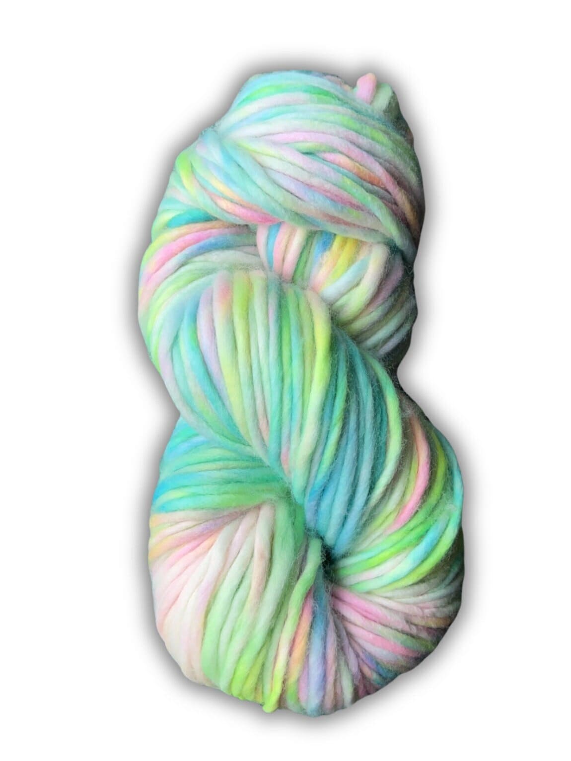 Hand dyed yarn | super bulky yarn | hand dyed merino wool yarn | indie dyed wool | Marshmallow Skies