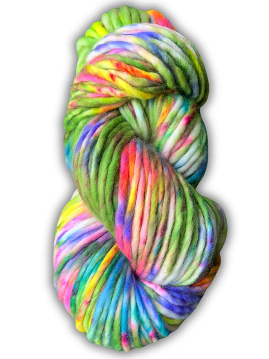 Hand-Dyed Merino Wool Yarn - Soft and Durable Yarn for Knitting and Crocheting | Indie Dyed Merino Wool | Super Bulky | Wild Thing