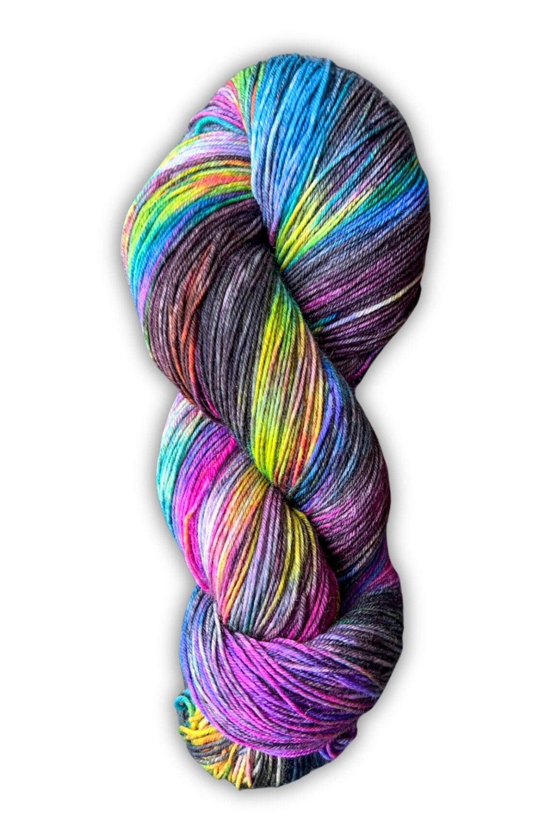 Hand-Dyed Merino Wool Yarn - Soft and Durable Yarn for Knitting and Crocheting | Indie Dyed Merino Wool | Fingering | Rave