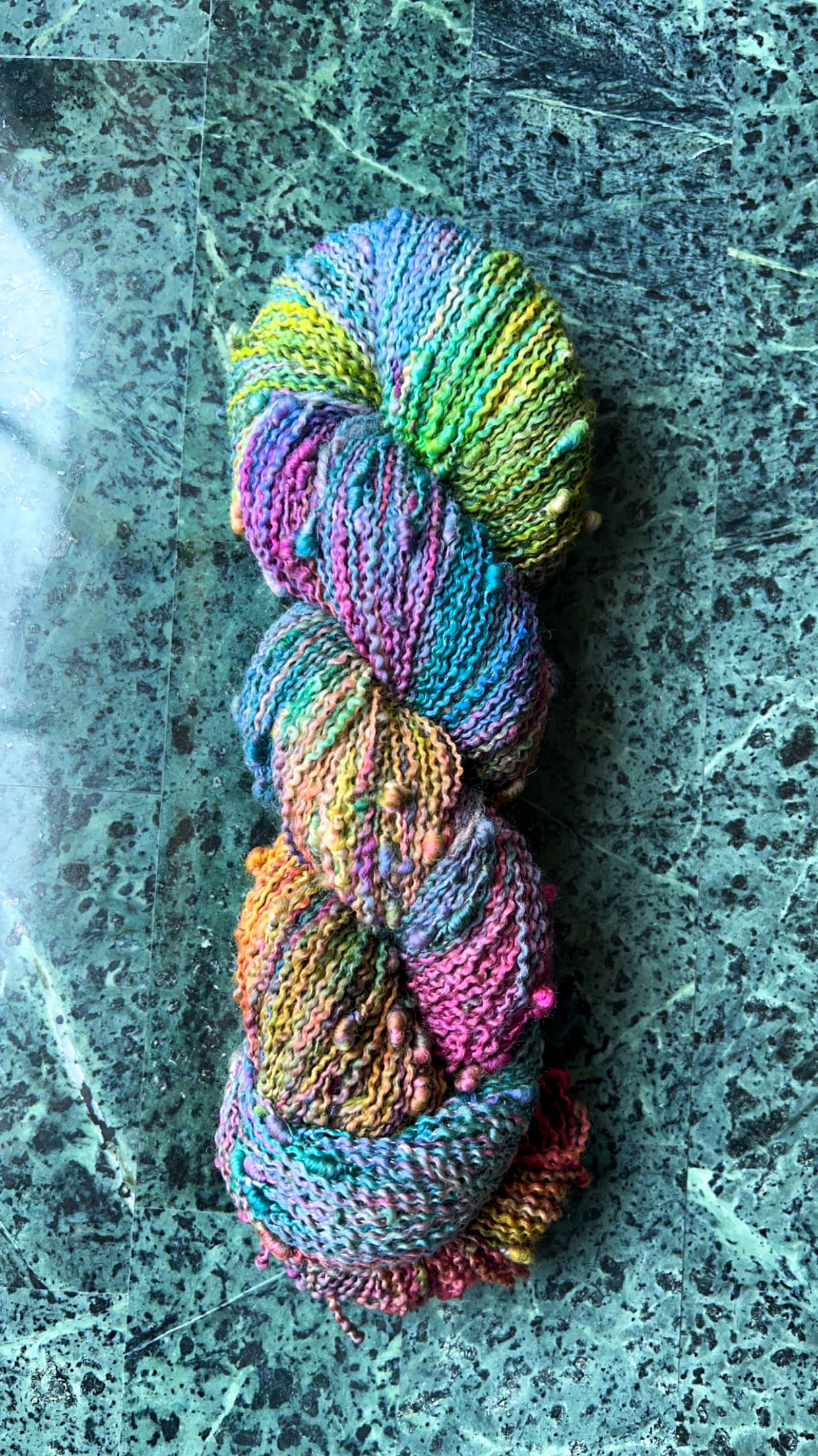 Hand dyed yarn | slub yarn | hand dyed merino wool yarn | indie dyed wool | Frat Party Punch