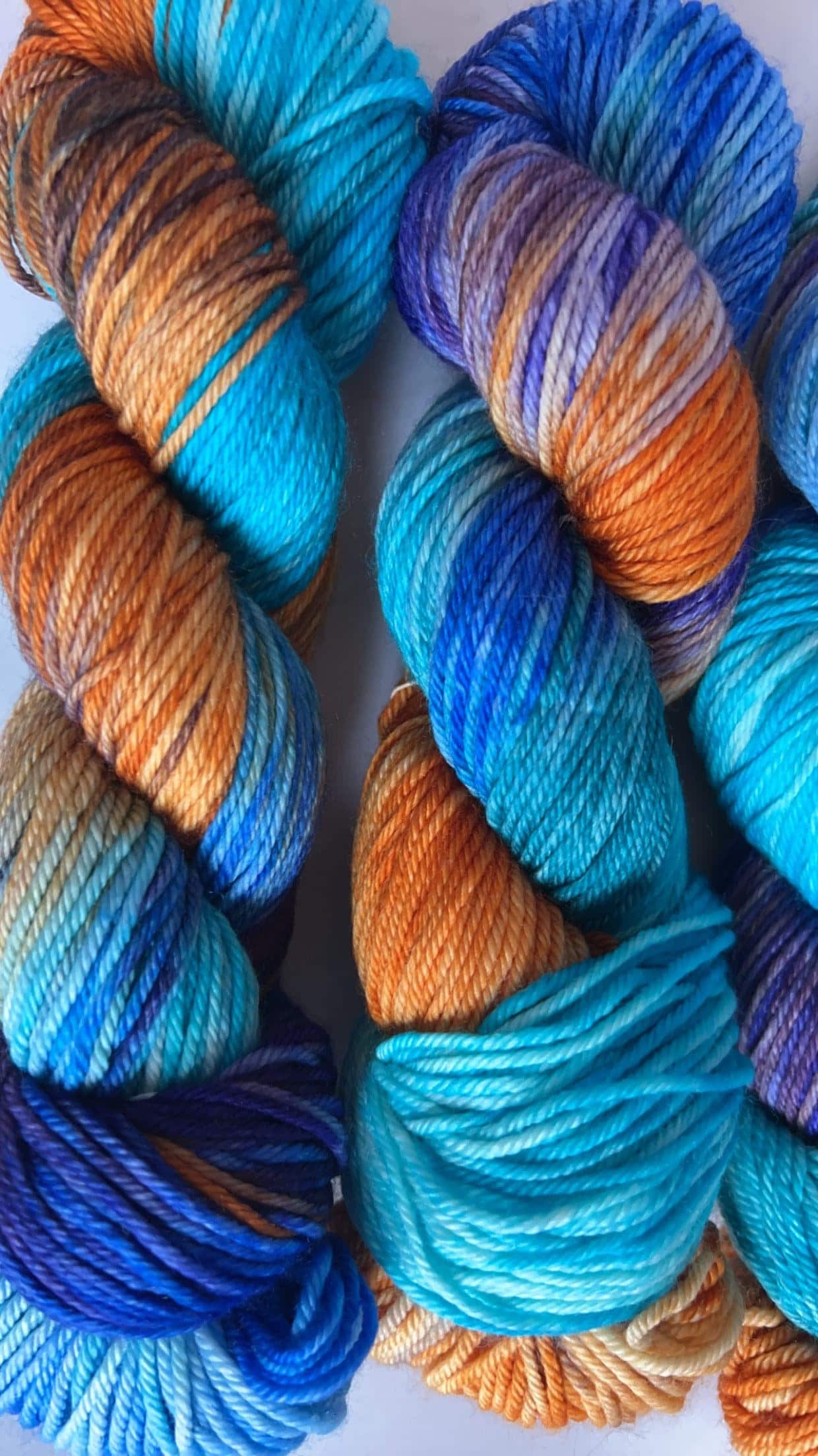 Hand dyed yarn | worsted weight yarn | bulky yarn | hand dyed merino wool yarn | Desert Moonrise