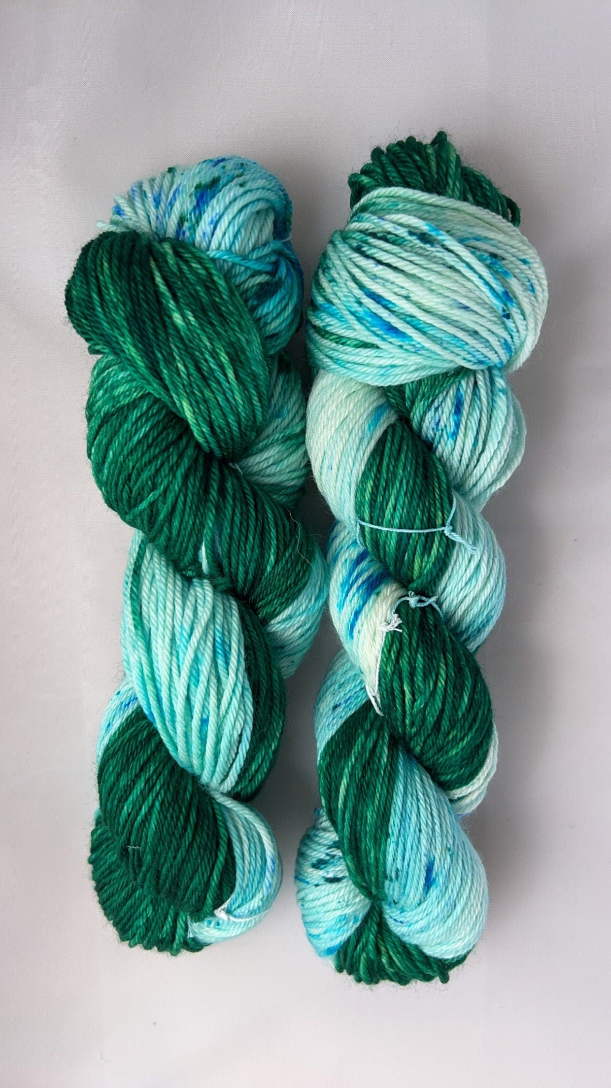 Hand dyed yarn | worsted weight yarn | bulky yarn | hand dyed merino wool yarn | Sea Glass