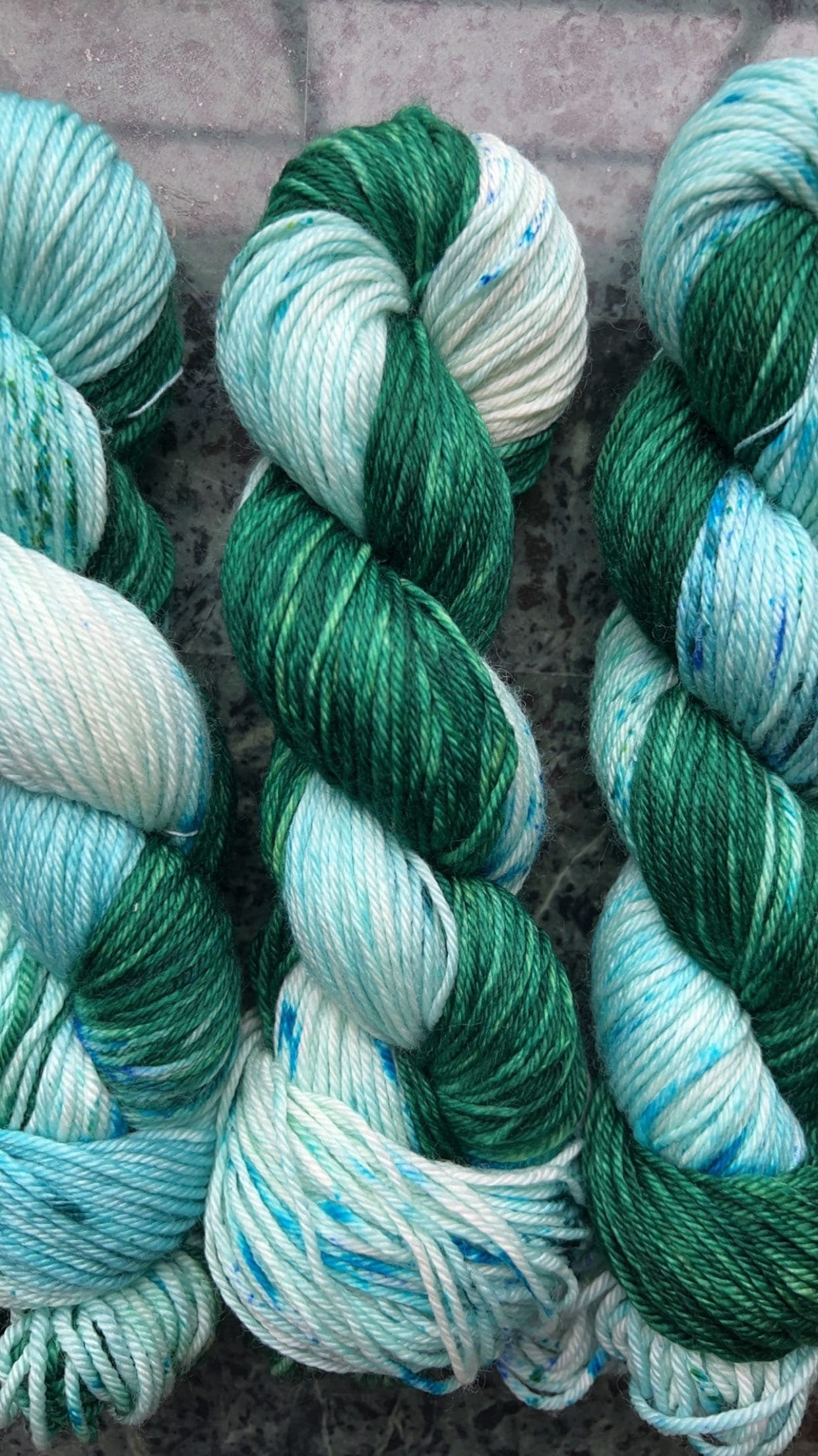 Hand dyed yarn | worsted weight yarn | bulky yarn | hand dyed merino wool yarn | Sea Glass
