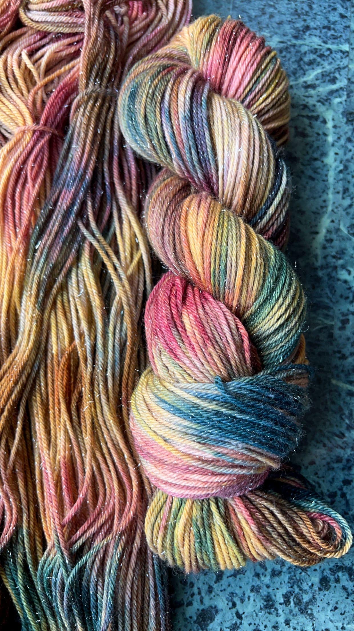 Hand dyed yarn | worsted, aran | hand dyed merino wool yarn | indie dyed wool | Autumn in Bar Harbor