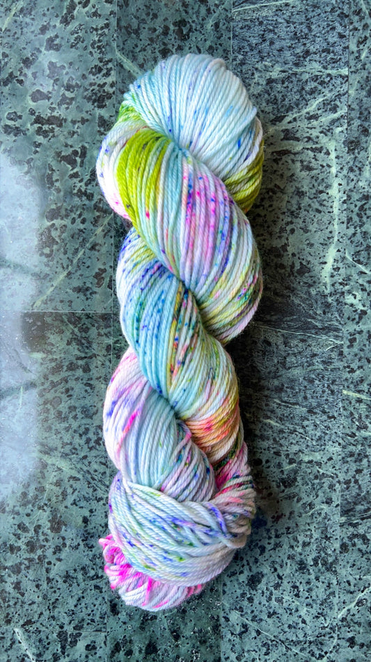 Hand dyed yarn | worsted/aran yarn | hand dyed merino wool yarn | indie dyed wool | Virtual Insanity