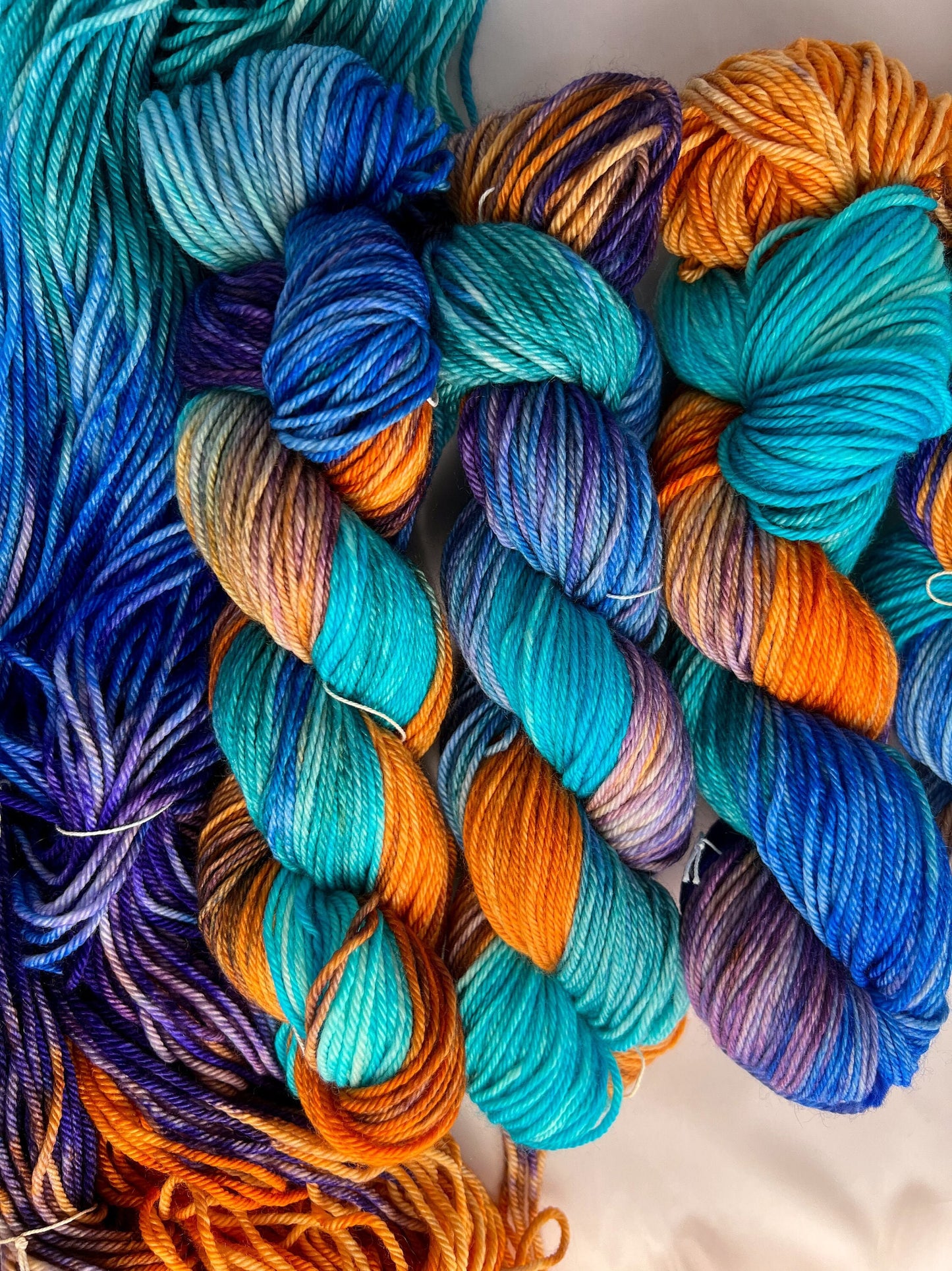 Hand dyed yarn | worsted weight yarn | bulky yarn | hand dyed merino wool yarn | Desert Moonrise