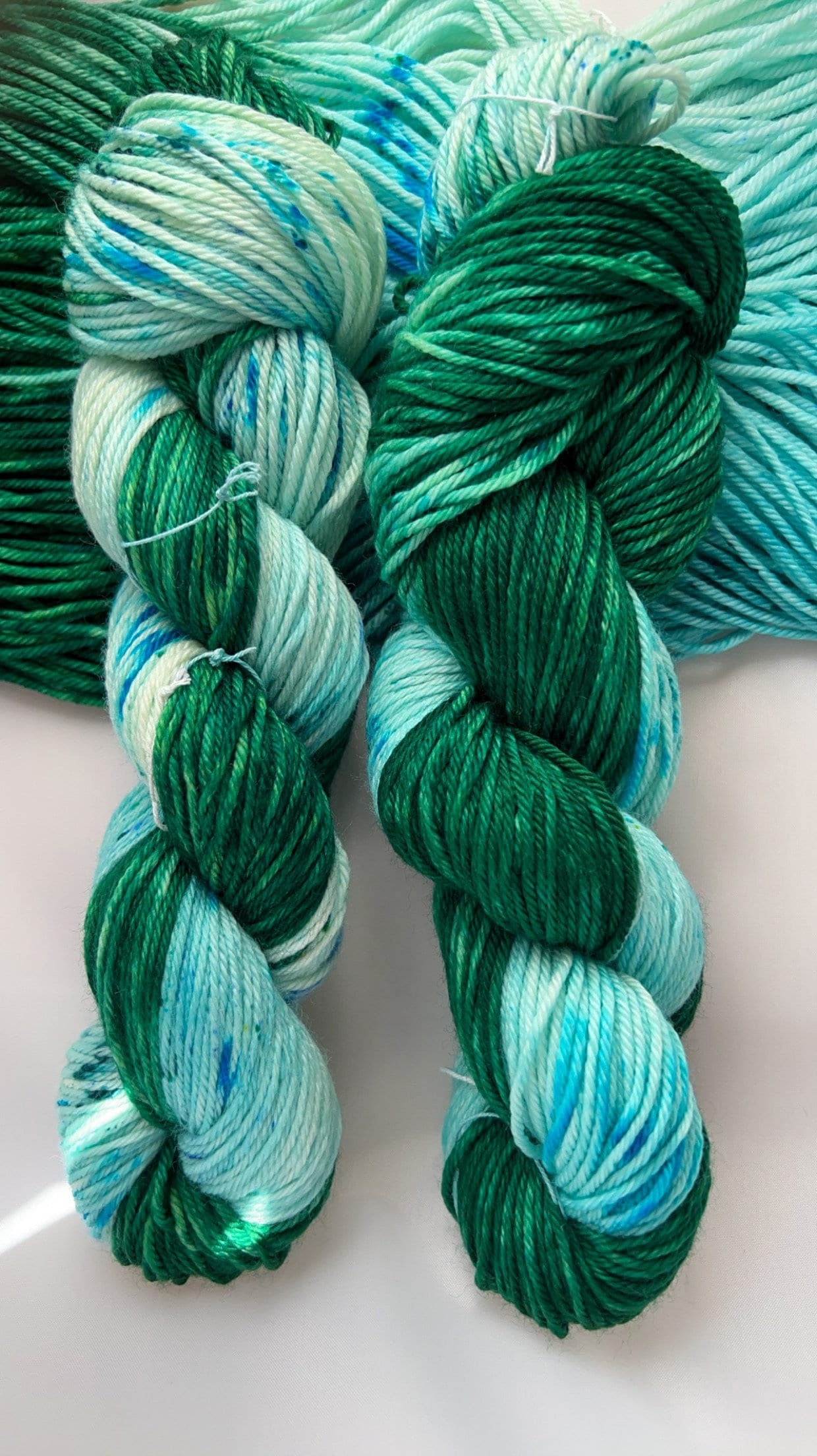 Hand dyed yarn | worsted weight yarn | bulky yarn | hand dyed merino wool yarn | Sea Glass