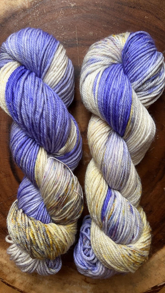 Hand-Dyed Merino Wool Yarn - Soft and Durable Yarn for Knitting and Crocheting | Indie Dyed Merino Wool | Worsted | Lavender Haze