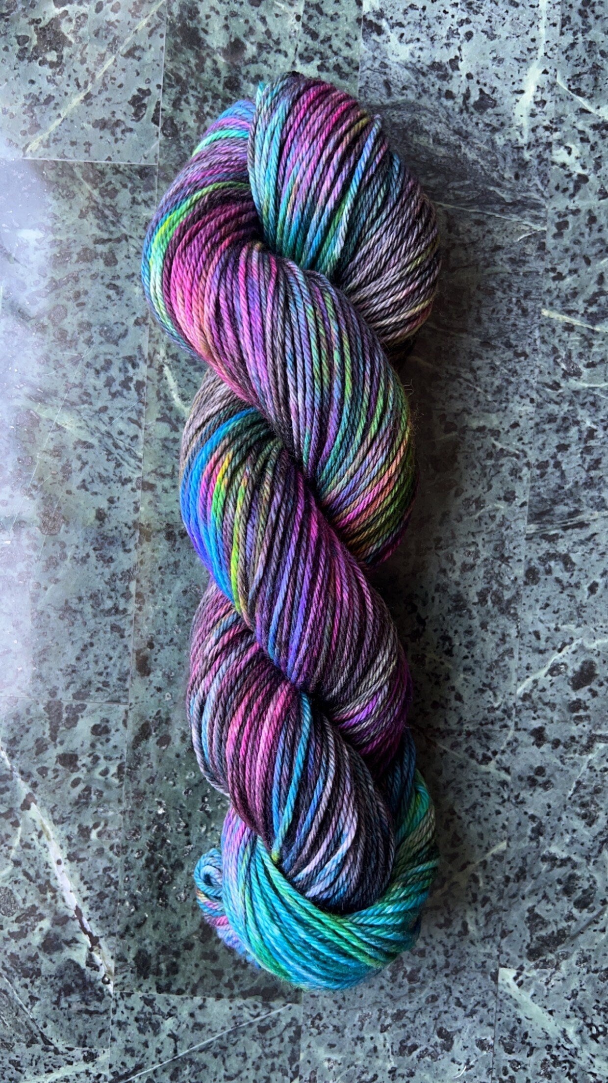 Hand dyed yarn | worsted/aran yarn | hand dyed merino wool yarn | indie dyed wool | Rave