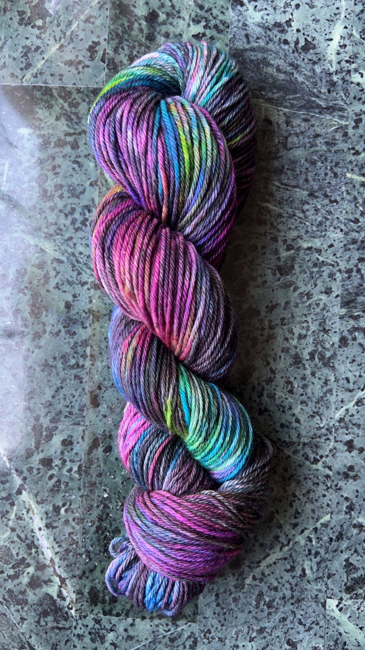 Hand dyed yarn | worsted/aran yarn | hand dyed merino wool yarn | indie dyed wool | Rave
