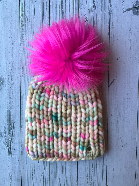 Kid's 100% Merino Wool Luxury Knit Beanie | Baby 6-12 mo.