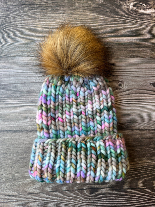 100% Merino Wool Knit Hat | Classic Folded-Brim Beanie