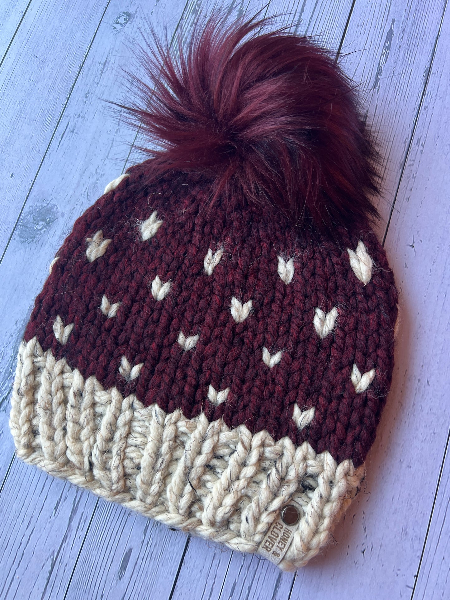 Kid's Wool Knit Beanie | Kids/Youth 3-5 years | Heart Hat