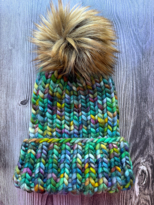 100% Merino Wool Knit Hat | Classic Folded-Brim Beanie