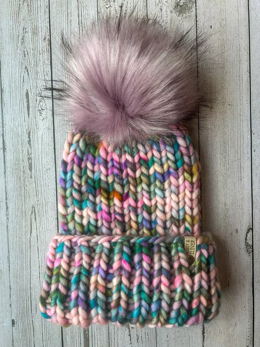100% Merino Wool Knit Hat | Classic Folded-Brim Beanie