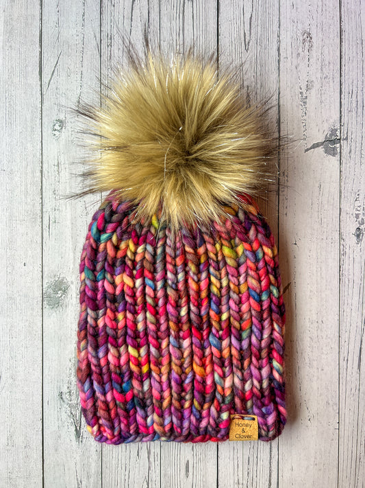 100% Merino Wool Knit Hat | Classic Beanie – Fits Ages 3 to Adult