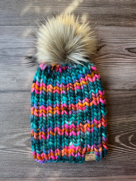 100% Merino Wool Knit Hat | Classic Beanie – Fits Ages 3 to Adult